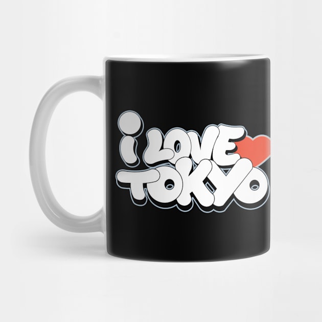 I Love Tokyo Graffiti Style by Love Wild Letters